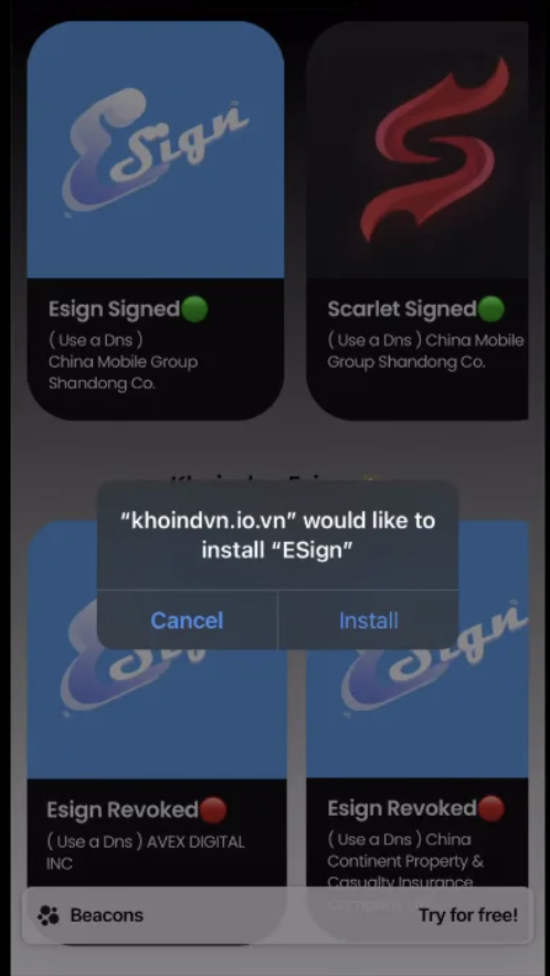 Install ESign Profile iPhone