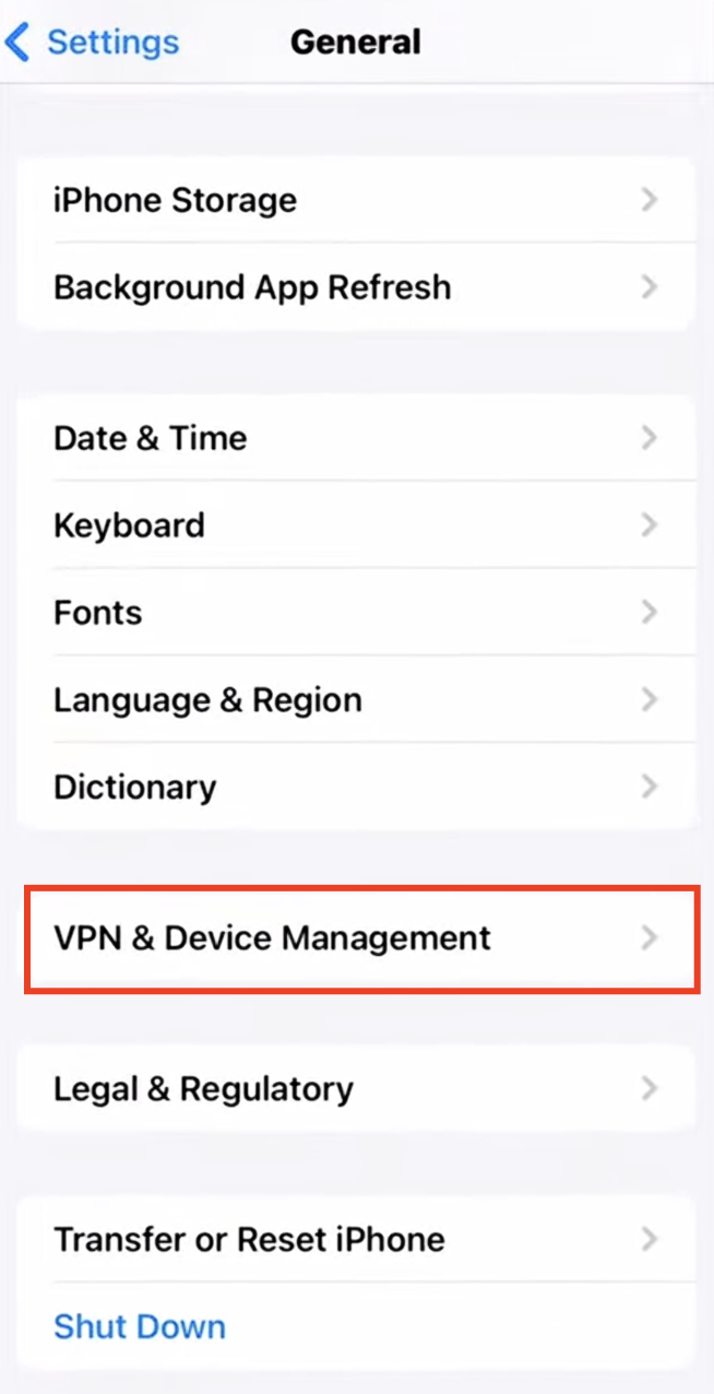 VPN Device Management