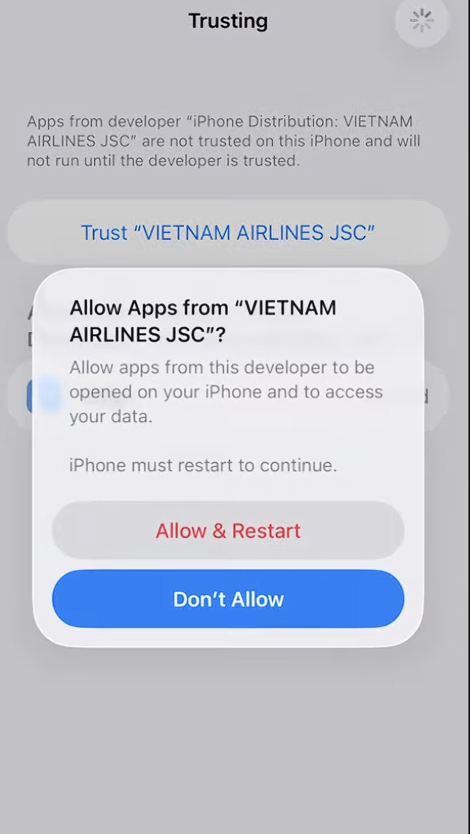 Trust ESign iPhone Profile